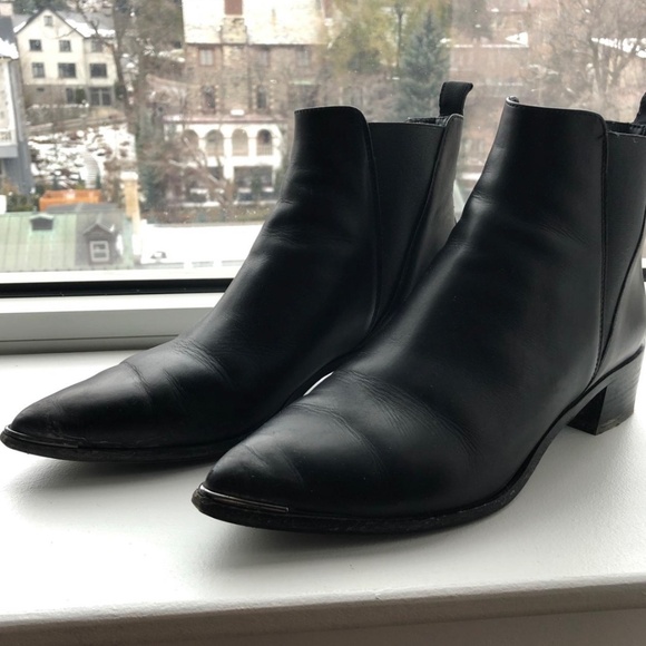 Acne Studios Jensen Black Leather Ankle Boots Size 39 - Picture 2 of 3